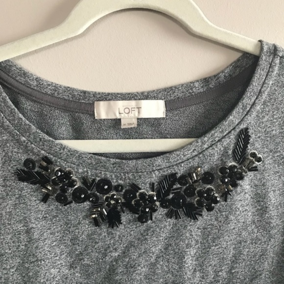 Loft Beaded Bib Sweatshirt - Picture 2 of 5